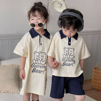 Load image into Gallery viewer, Baby Kid Girls Letters Cartoon Print Dresses Wholesale 230317478
