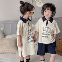 Load image into Gallery viewer, Baby Kid Girls Letters Cartoon Print Dresses Wholesale 230317478
