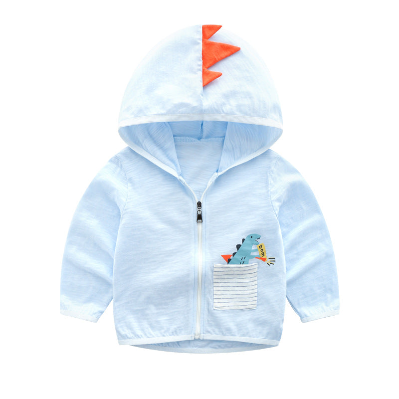 Baby Kid Unisex Dinosaur Cartoon Print Jackets Outwears Wholesale 230317488