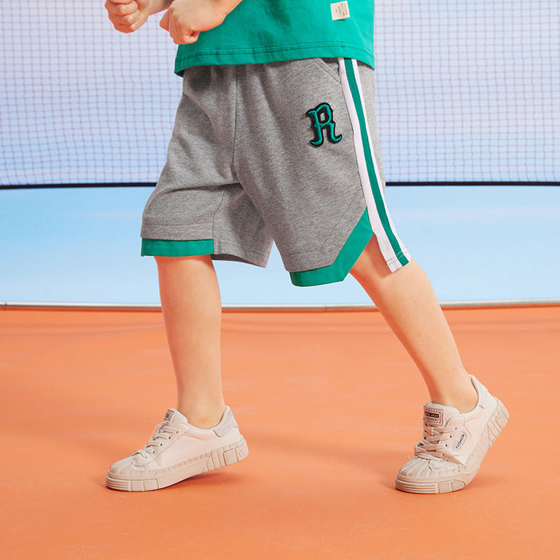Baby Kid Boys Letters Color-blocking Sports Shorts Wholesale 230317499