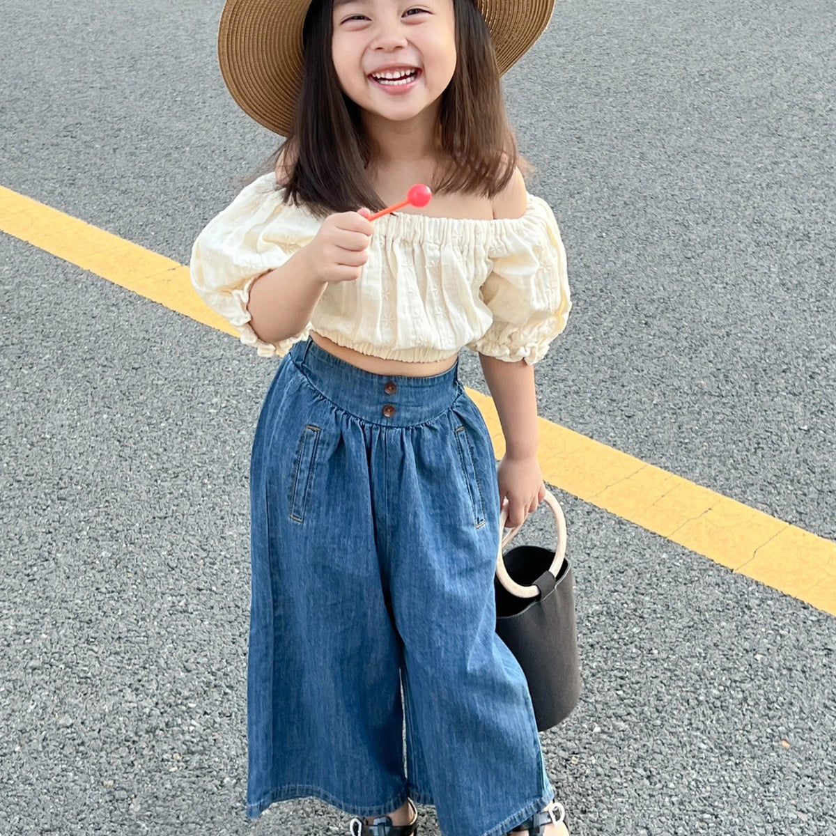 Baby Kid Girls Solid Color Pants Jeans Wholesale 230321171