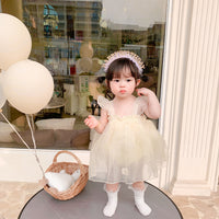 Load image into Gallery viewer, Baby Girls Wings Lace Rompers Wholesale 230321264
