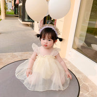 Load image into Gallery viewer, Baby Girls Wings Lace Rompers Wholesale 230321264
