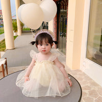 Load image into Gallery viewer, Baby Girls Wings Lace Rompers Wholesale 230321264
