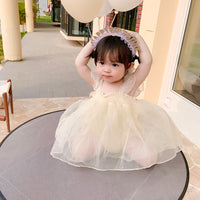 Load image into Gallery viewer, Baby Girls Wings Lace Rompers Wholesale 230321264
