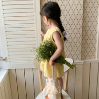 Load image into Gallery viewer, 2 Pieces Set Baby Kid Girls Flower Embroidered Tops And Shorts Wholesale 230321303
