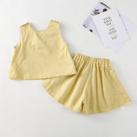 Load image into Gallery viewer, 2 Pieces Set Baby Kid Girls Flower Embroidered Tops And Shorts Wholesale 230321303
