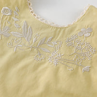 Load image into Gallery viewer, 2 Pieces Set Baby Kid Girls Flower Embroidered Tops And Shorts Wholesale 230321303
