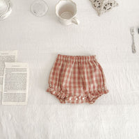 Load image into Gallery viewer, 2 Pieces Set Baby Girls Checked Tops And Shorts Wholesale 230321320
