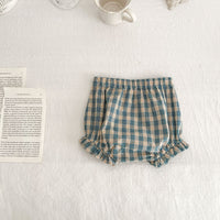 Load image into Gallery viewer, 2 Pieces Set Baby Girls Checked Tops And Shorts Wholesale 230321320
