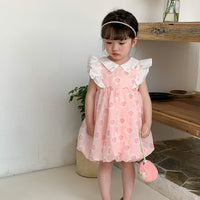 Load image into Gallery viewer, Baby Kid Girls Color-blocking Fruit Print Dresses Wholesale 230321330
