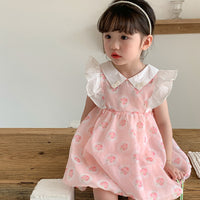 Load image into Gallery viewer, Baby Kid Girls Color-blocking Fruit Print Dresses Wholesale 230321330
