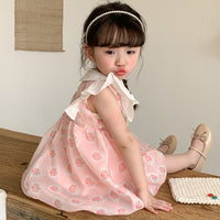 Load image into Gallery viewer, Baby Kid Girls Color-blocking Fruit Print Dresses Wholesale 230321330
