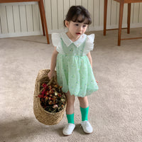 Load image into Gallery viewer, Baby Kid Girls Color-blocking Fruit Print Dresses Wholesale 230321330
