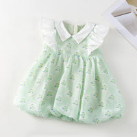 Load image into Gallery viewer, Baby Kid Girls Color-blocking Fruit Print Dresses Wholesale 230321330
