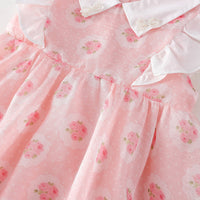 Load image into Gallery viewer, Baby Kid Girls Color-blocking Fruit Print Dresses Wholesale 230321330
