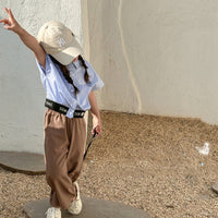 Load image into Gallery viewer, Baby Kid Girls Striped Letters Tops Wholesale 230321408
