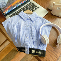 Load image into Gallery viewer, Baby Kid Girls Striped Letters Tops Wholesale 230321408
