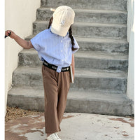 Load image into Gallery viewer, Baby Kid Girls Striped Letters Tops Wholesale 230321408
