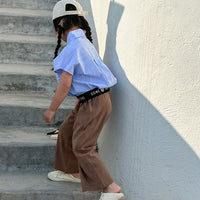 Load image into Gallery viewer, Baby Kid Girls Striped Letters Tops Wholesale 230321408
