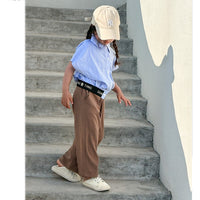 Load image into Gallery viewer, Baby Kid Girls Striped Letters Tops Wholesale 230321408
