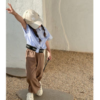 Load image into Gallery viewer, Baby Kid Girls Striped Letters Tops Wholesale 230321408
