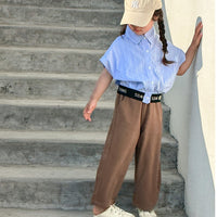 Load image into Gallery viewer, Baby Kid Girls Striped Letters Tops Wholesale 230321408
