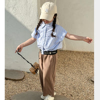 Load image into Gallery viewer, Baby Kid Girls Striped Letters Tops Wholesale 230321408
