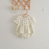 Load image into Gallery viewer, Baby Girls Polka dots Rompers Wholesale 230321409
