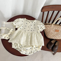 Load image into Gallery viewer, Baby Girls Polka dots Rompers Wholesale 230321409
