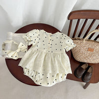 Load image into Gallery viewer, Baby Girls Polka dots Rompers Wholesale 230321409
