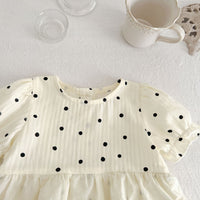 Load image into Gallery viewer, Baby Girls Polka dots Rompers Wholesale 230321409
