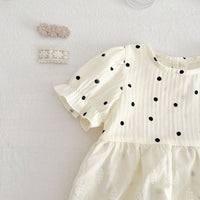 Load image into Gallery viewer, Baby Girls Polka dots Rompers Wholesale 230321409
