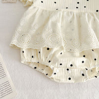 Load image into Gallery viewer, Baby Girls Polka dots Rompers Wholesale 230321409
