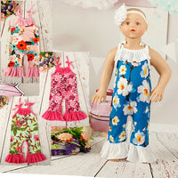 Load image into Gallery viewer, Baby Girls Flower Print Jumpsuits Wholesale 307213534
