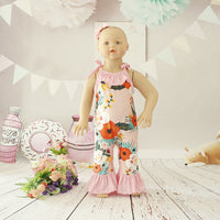 Load image into Gallery viewer, Baby Girls Flower Print Jumpsuits Wholesale 307213534
