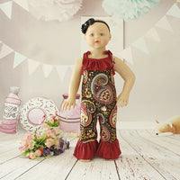 Load image into Gallery viewer, Baby Girls Flower Print Jumpsuits Wholesale 307213534
