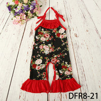 Load image into Gallery viewer, Baby Girls Flower Print Jumpsuits Wholesale 307213534

