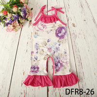 Load image into Gallery viewer, Baby Girls Flower Print Jumpsuits Wholesale 307213534
