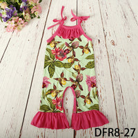 Load image into Gallery viewer, Baby Girls Flower Print Jumpsuits Wholesale 307213534
