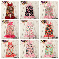 Load image into Gallery viewer, Baby Girls Flower Print Jumpsuits Wholesale 307213534
