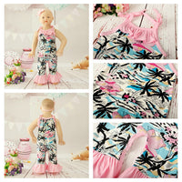 Load image into Gallery viewer, Baby Girls Flower Print Jumpsuits Wholesale 307213534
