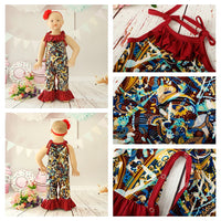 Load image into Gallery viewer, Baby Girls Flower Print Jumpsuits Wholesale 307213534

