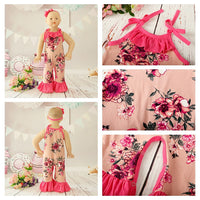 Load image into Gallery viewer, Baby Girls Flower Print Jumpsuits Wholesale 307213534

