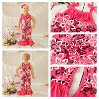 Load image into Gallery viewer, Baby Girls Flower Print Jumpsuits Wholesale 307213534

