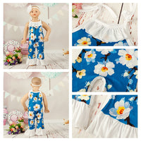Load image into Gallery viewer, Baby Girls Flower Print Jumpsuits Wholesale 307213534
