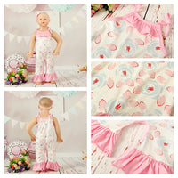 Load image into Gallery viewer, Baby Girls Flower Print Jumpsuits Wholesale 307213534
