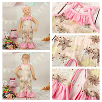 Load image into Gallery viewer, Baby Girls Flower Print Jumpsuits Wholesale 307213534
