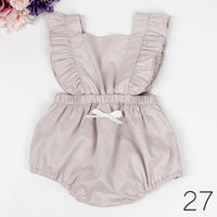 Load image into Gallery viewer, Baby Girls Flower Polka dots Print Rompers Wholesale 491613537
