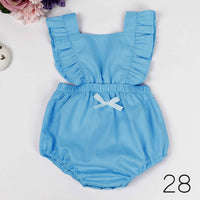 Load image into Gallery viewer, Baby Girls Flower Polka dots Print Rompers Wholesale 491613537
